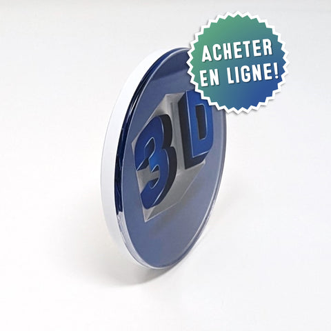 Insigne pompe à bière lentille 3D plat